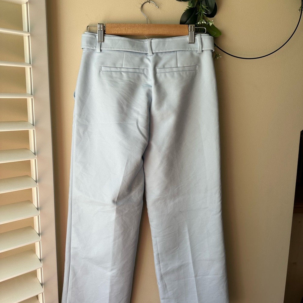 Derek Lam Crosby Light Blue Belted Culotte - Picture 8 of 9